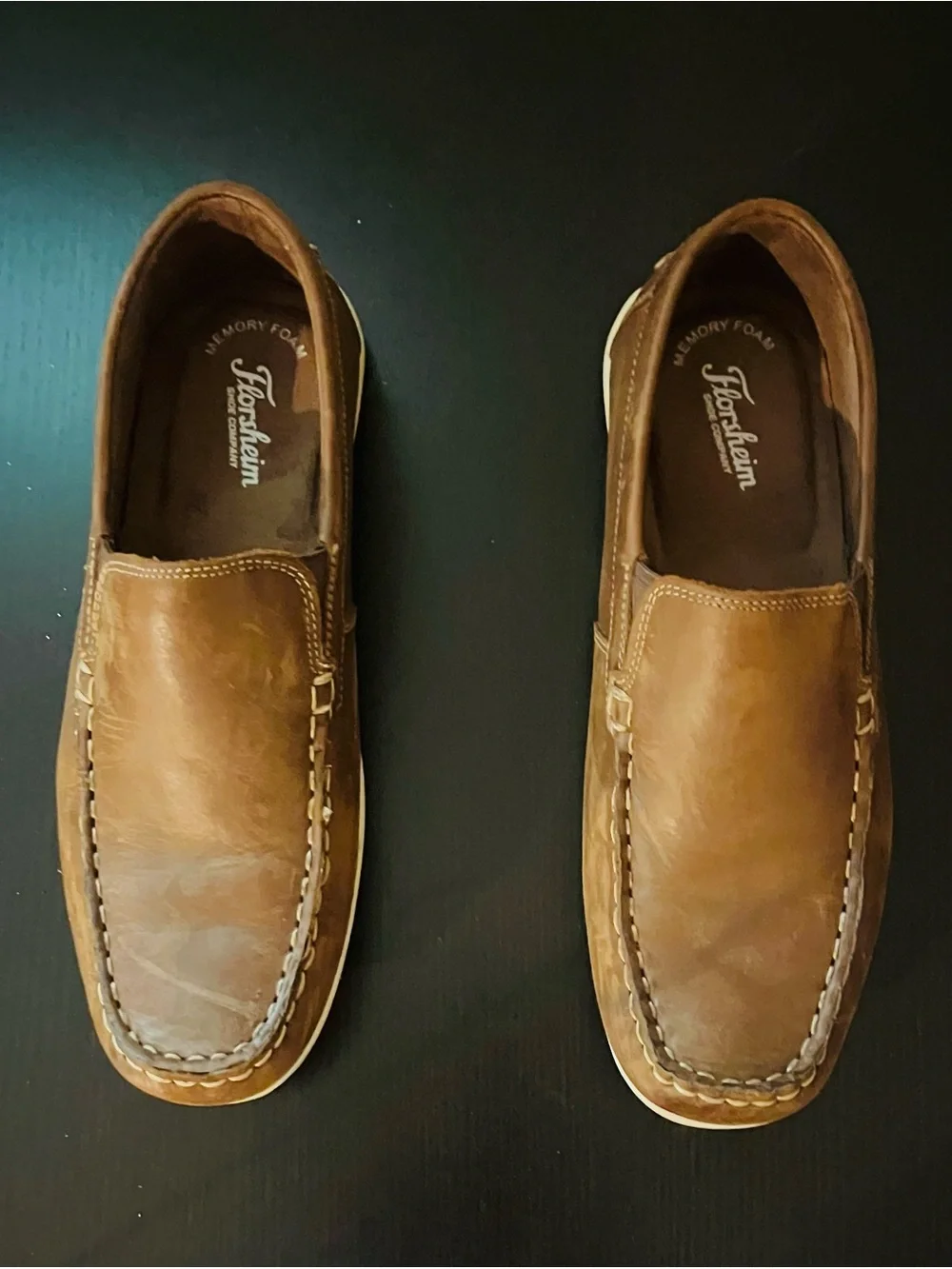 Florsheim Brown Kids Moccasin Slip-Ons